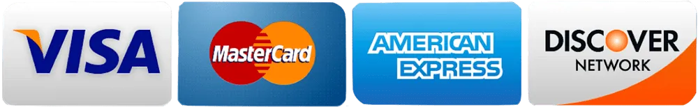 visa mastercard discover am ex accepted