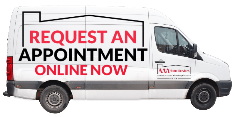 request a home services repair appointment, electrical, appliance repair or heating and cooling quote from AAA Home Services